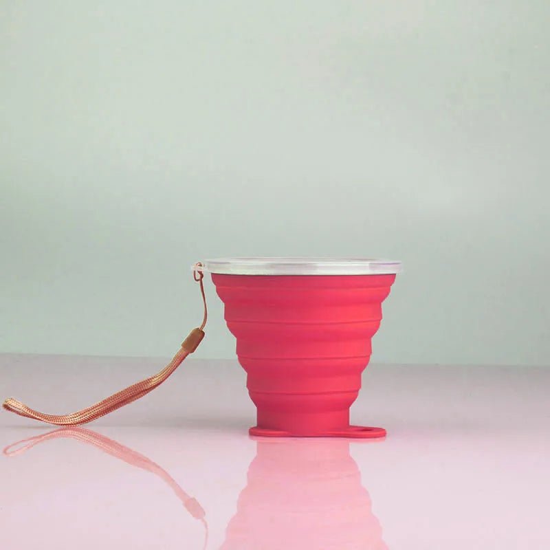 Gobelet Pliable - FlexSip™ - Rouge - Mon Camping Plein - air