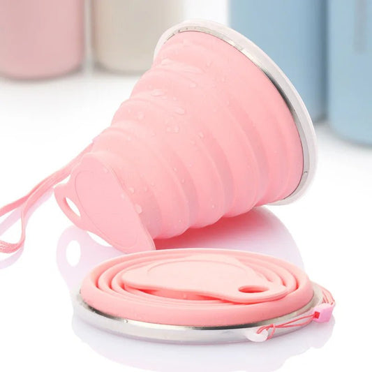 Gobelet Pliable - FlexSip™ - Rose - Mon Camping Plein - air