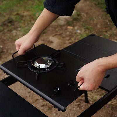 Réchaud à gaz camping - CampGasStove™ - Noir - Mon Camping Plein - air